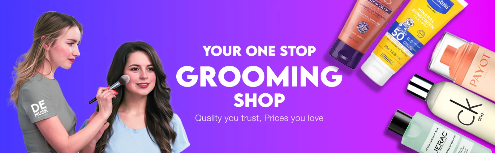 Grooming category banner