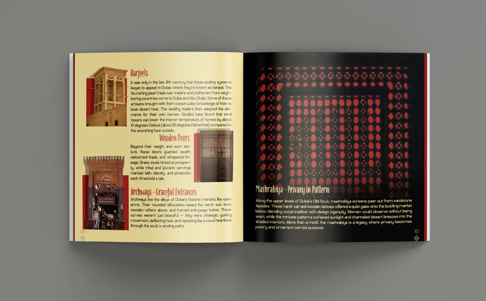 Architectural elements spread
